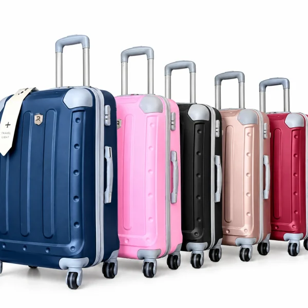 3-in-1 luxury fiber travel bag set with suitcase, briefcase and travel bag