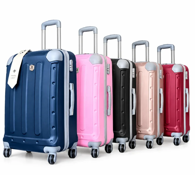 3-in-1 luxury fiber travel bag set with suitcase, briefcase and travel bag