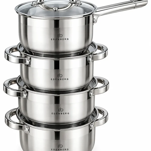 Edenberg EB-3717 8-piece stainless steel cookware set