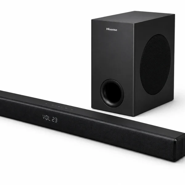 Hisense HS218 200W 2.1 channel soundbar with wireless subwoofer and remote control
